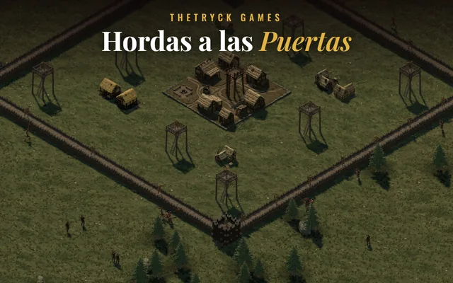 La aldea del centro rodeada de hordas